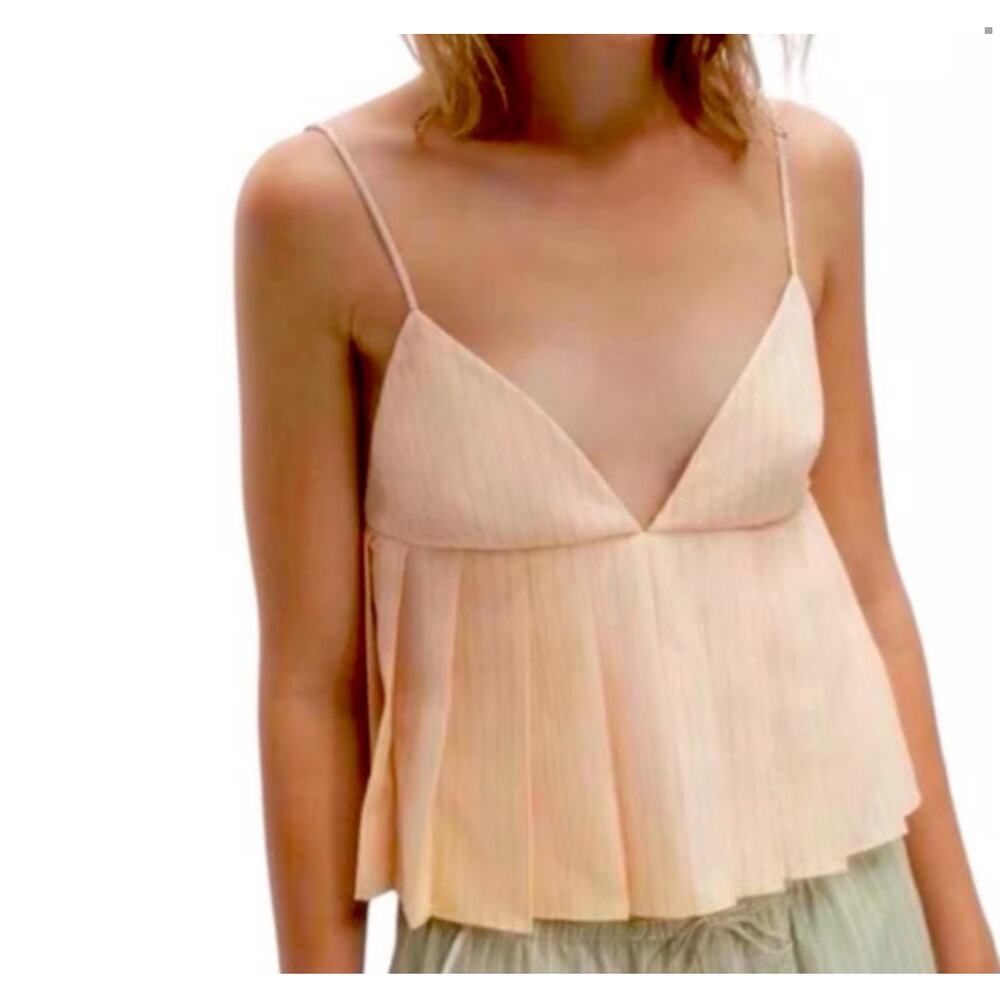 Zara Pleated Tank Top - Picture 2 of 10